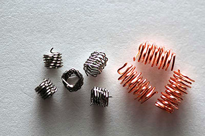 Stainless steel and copper springs